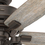 Hunter Lincoln Edison Style LED 52-in Onyx Bengal Bronze LED Indoor Ceiling Fan (5-Blade)