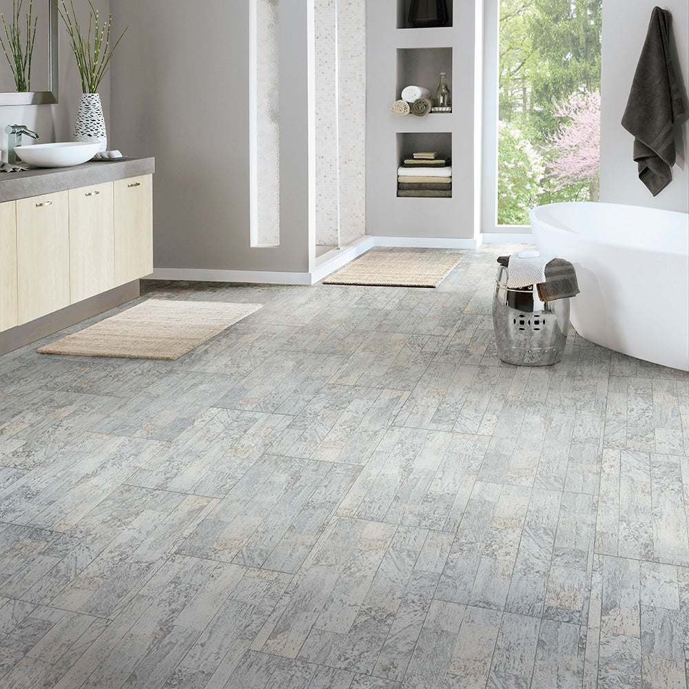Armstrong Flooring Terraza 12x24 Sand Dollar 12-in x 24-in Peel-and-Stick Vinyl Tile