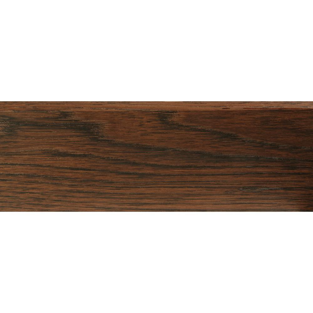 Flexco Solid Wood Stair Nose, 2.75-in x 78-in, Sable Prefinished Hickory Stair Nosing