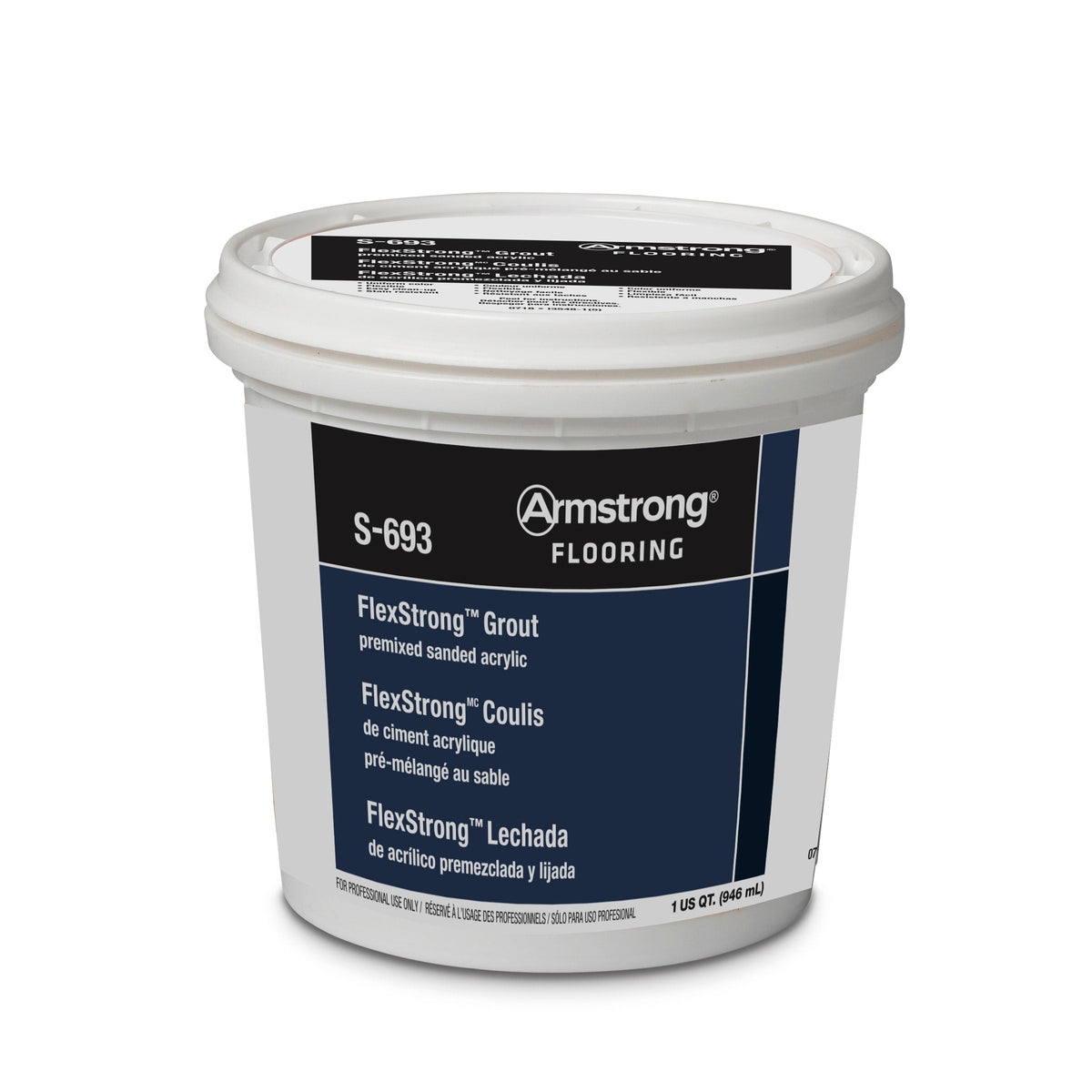 Armstrong Flooring FlexStrong Smoke Acrylic Premix Grout, 1-Quart