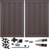 Trex Fencing Seclusions 6-ft H x 10-ft W Woodland Brown Residential Composite Fence Gate with Hardware