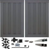 Trex Fencing Seclusions 6-ft H x 8-ft W Winchester Grey Residential Composite Fence Gate with Hardware