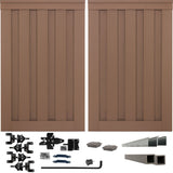 Trex Fencing Seclusions 6-ft H x 10-ft W Saddle Residential Composite Fence Gate with Hardware