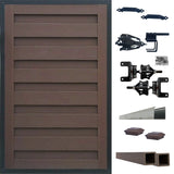 Trex Fencing Horizons 6-ft H x 4-ft W Woodland Brown Residential Composite Fence Gate with Hardware