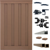 Trex Fencing Seclusions 6-ft H x 4-ft W Saddle Residential Composite Fence Gate with Hardware