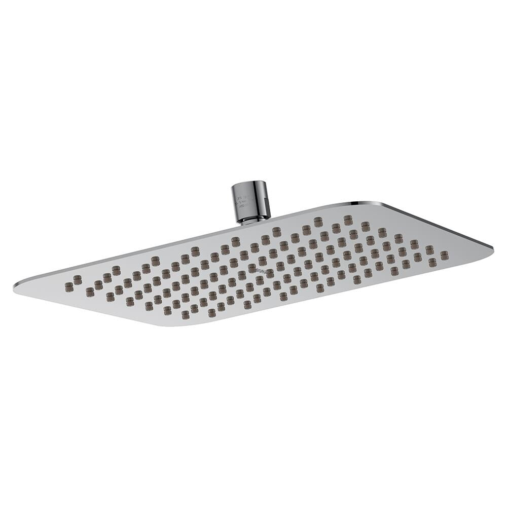 Moen Chrome 1-Spray Rectangle Rain Shower Head, 1.75 GPM (6.6 LPM)
