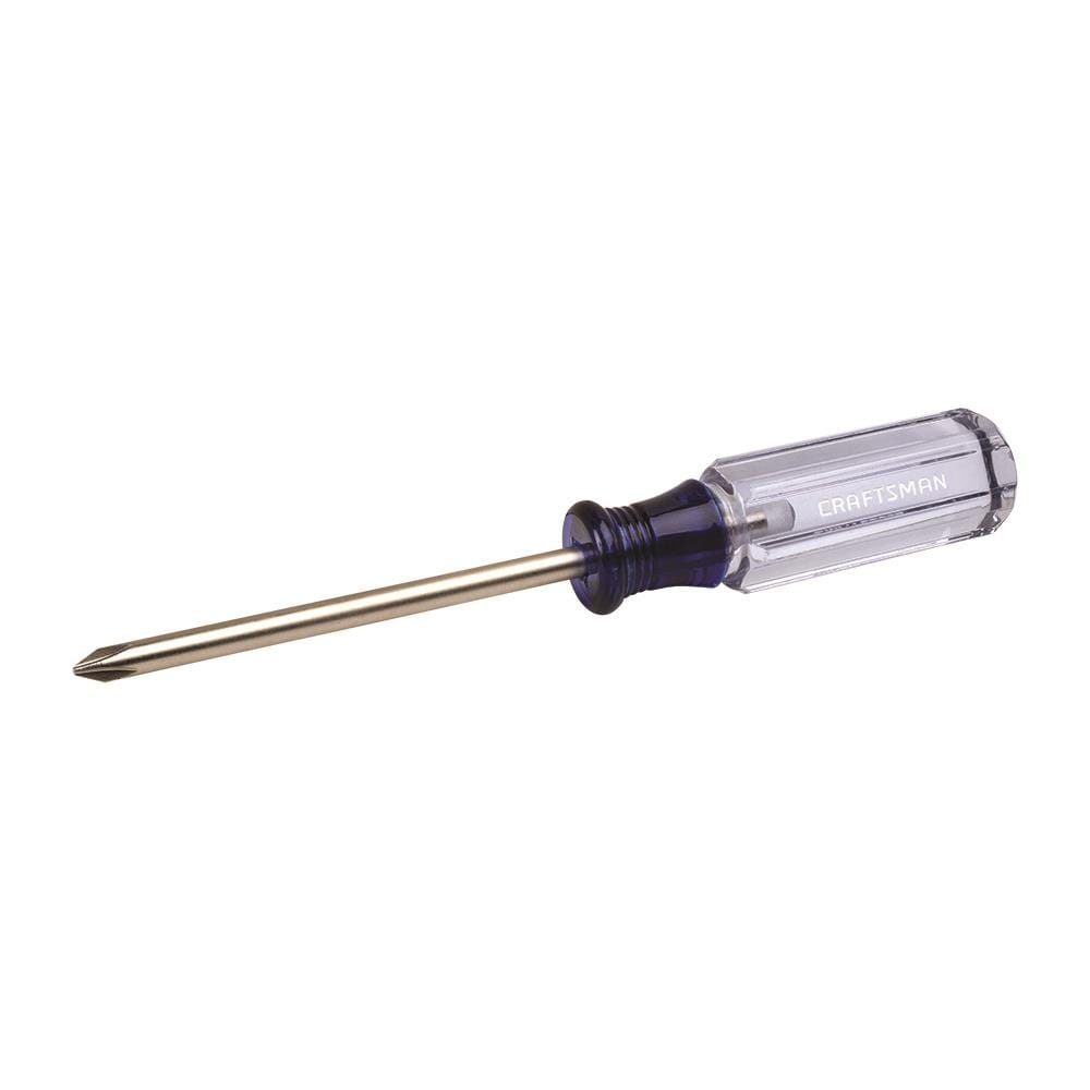 CRAFTSMAN Acetate Handle #1 x 3-in Phillips Screwdriver, CMHT65002