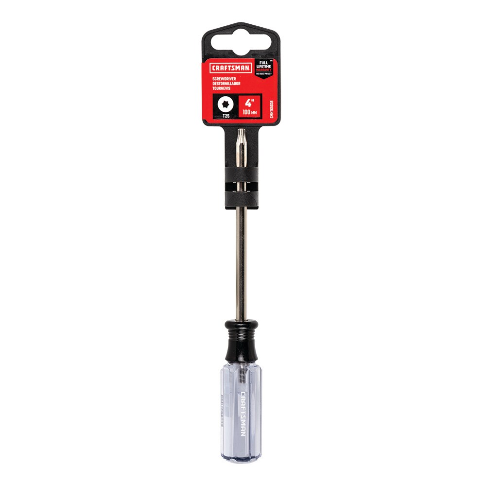 CRAFTSMAN Acetate Handle T25 x 4-in Torx Screwdriver