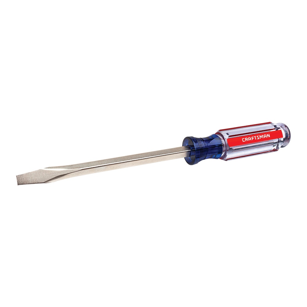 CRAFTSMAN Acetate Handle 5/16-in x 6-in Slotted Screwdriver