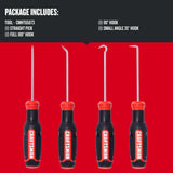 CRAFTSMAN 4-Piece Precision Hook Screwdriver Set, 4-in Bars (CMHT65073)