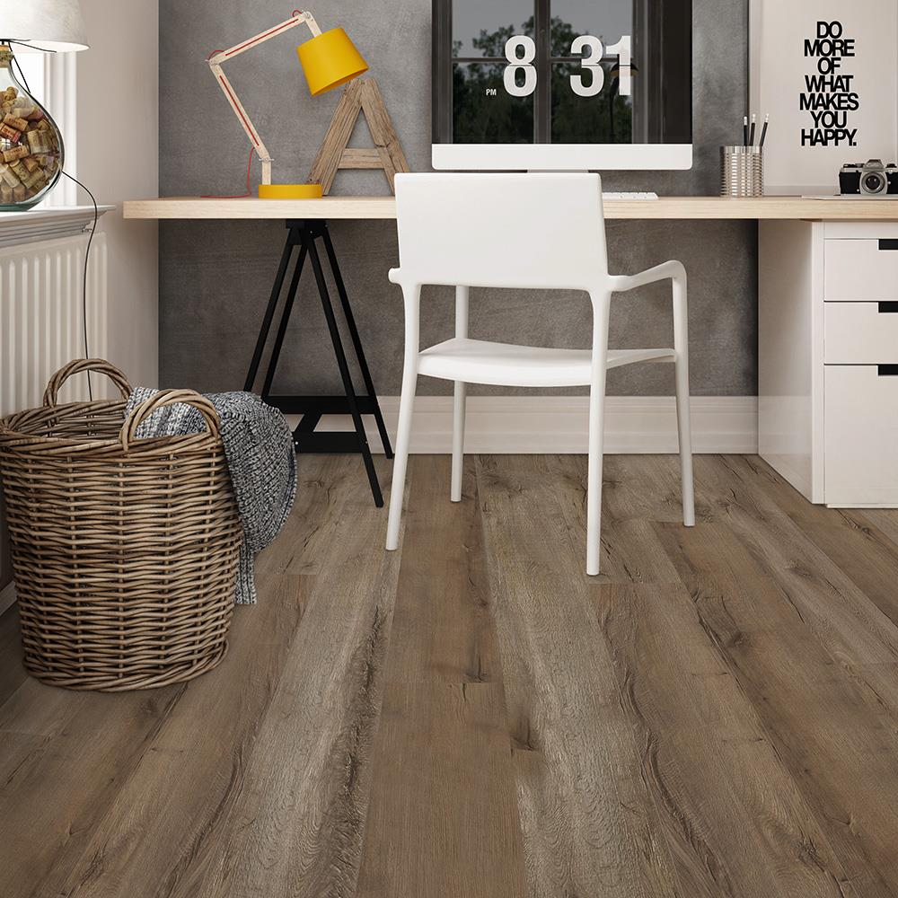 Mohawk Country Barn 7-3/4-in W x 4-1/2-mm T Waterproof Interlocking Luxury Vinyl Plank Flooring, 18.22-sq ft Carton