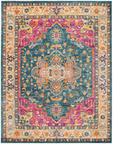 Safavieh Madison Pietra 5 x 8 Blue/Multi Indoor Floral/Botanical Oriental Area Rug