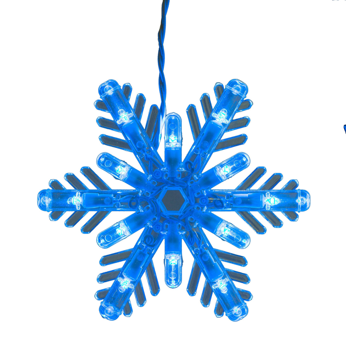 GE Color Choice 96-Count Multi-function Color Changing Snowflake LED Plug-In Christmas Icicle Lights