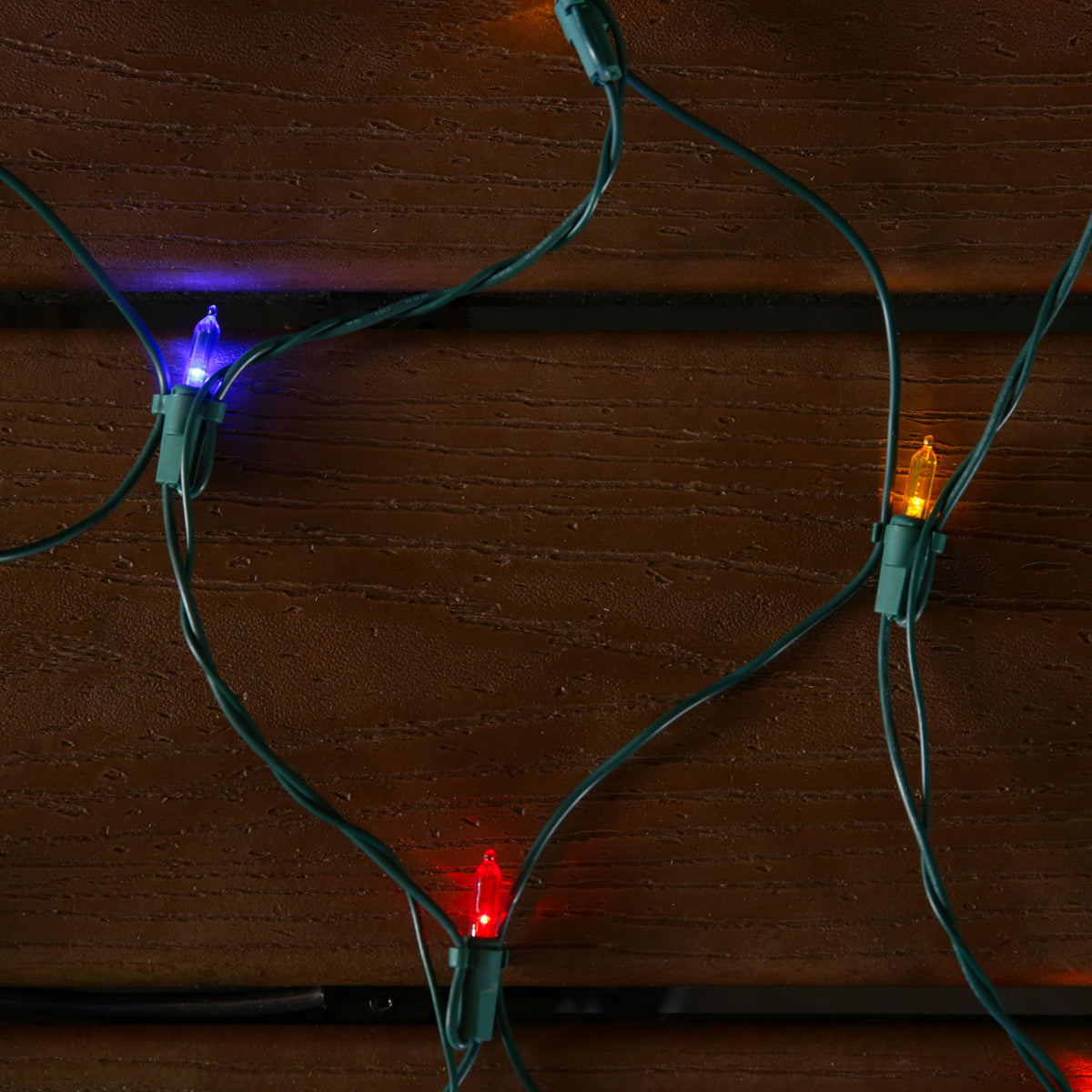 GE StayBright 5-ft x 4-ft Constant Multicolor LED Mini Plug-In Christmas Net Lights, 100-Count