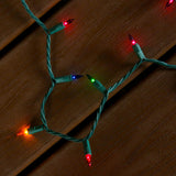 GE ConstantON 450-Count 93-ft Multicolor Incandescent Plug-In Christmas String Lights, Green Wire