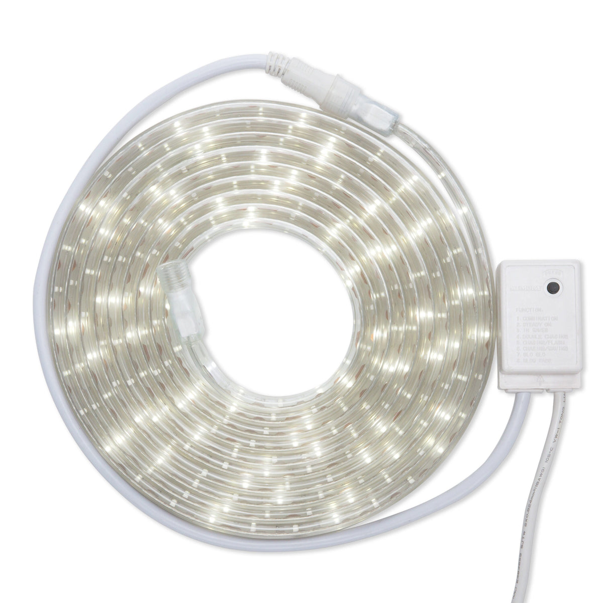 GE StayBright 216-Light 19.6-ft White Integrated LED Christmas Tape Lights