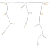 GE StayBright 100-Count Constant White Mini LED Plug-In Christmas Icicle Lights