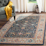 Safavieh Madison Toila 5 x 8 Navy/Creme Indoor Floral/Botanical Oriental Area Rug