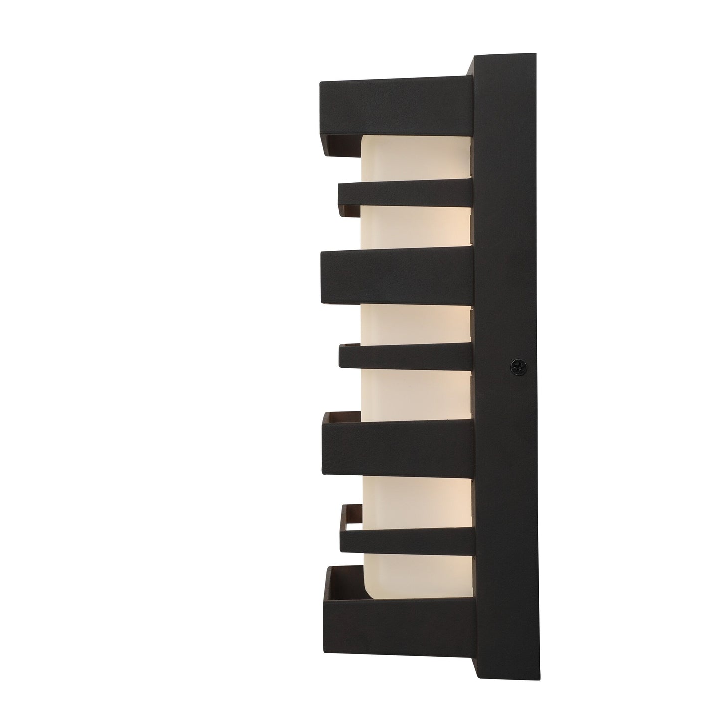 Portfolio Glen Hallow 11-in H Rust Integrated LED Outdoor Wall Light, Hardwired, Wet Rated