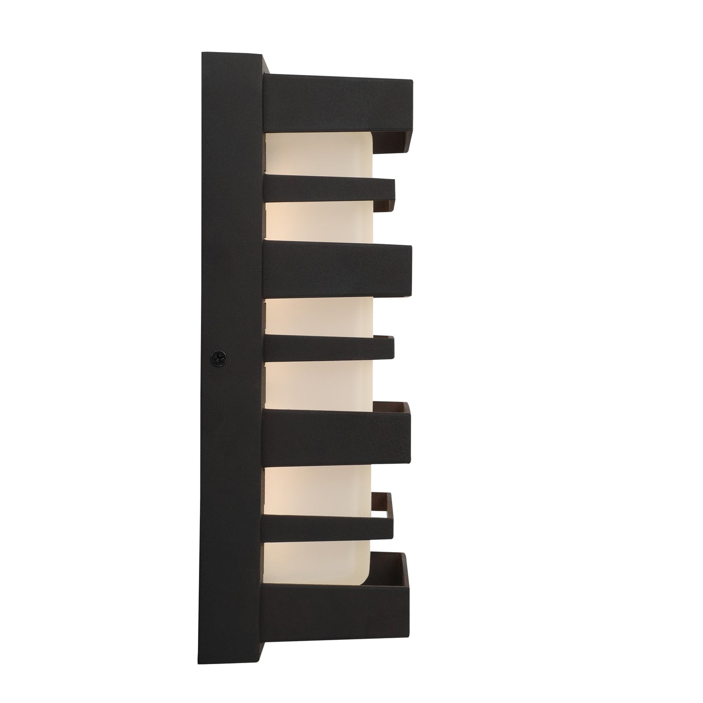 Portfolio Glen Hallow 11-in H Rust Integrated LED Outdoor Wall Light, Hardwired, Wet Rated