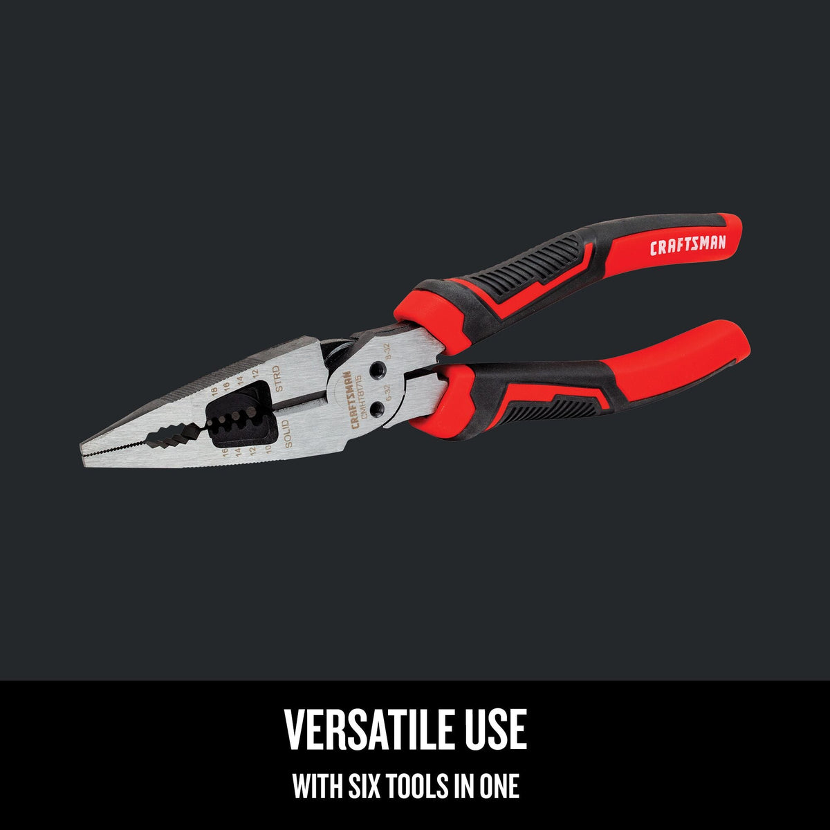 CRAFTSMAN 8-in Electrical Long Nose Pliers with Wire Cutter
