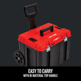 CRAFTSMAN VERSASTACK 20-in W x 39-in H x 17-in D Red Plastic Wheeled Lockable Tool Box