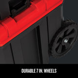CRAFTSMAN VERSASTACK 20-in W x 39-in H x 17-in D Red Plastic Wheeled Lockable Tool Box