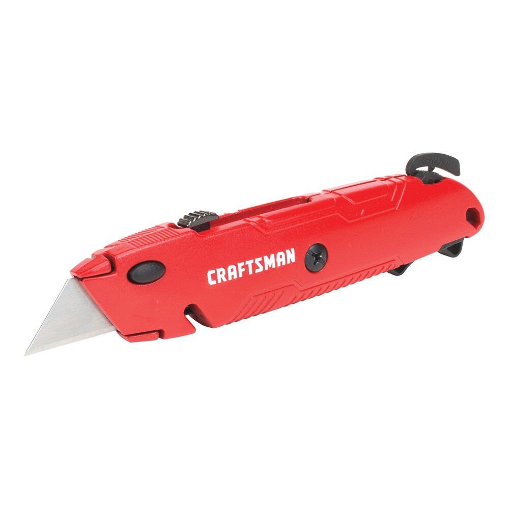 CRAFTSMAN 3/4-in 3-Blade Retractable Utility Knife with On-Tool Blade Storage