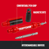 CRAFTSMAN 2-Piece Plastic Handle Magnetic Multi-Bit Screwdriver