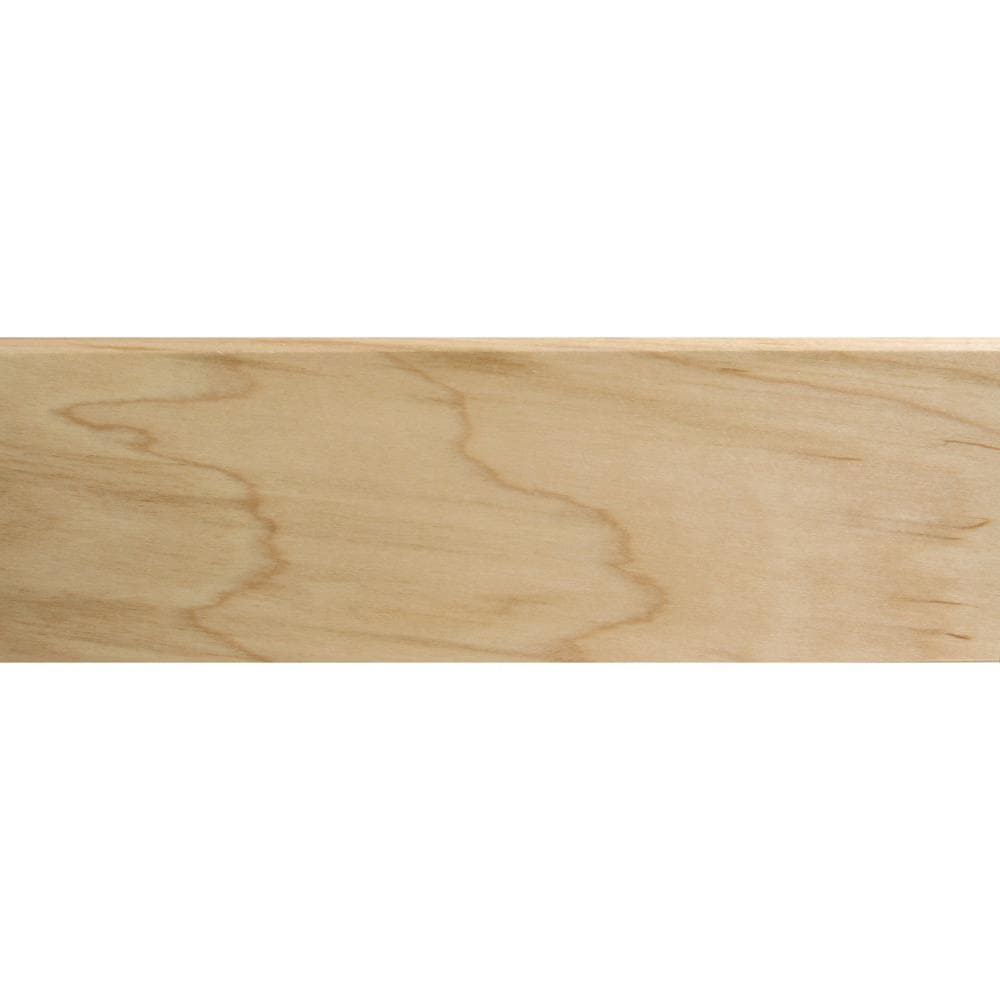 Flexco Solid Wood Stair Nose 2.75-in x 78-in Natural Prefinished Maple Stair Nosing