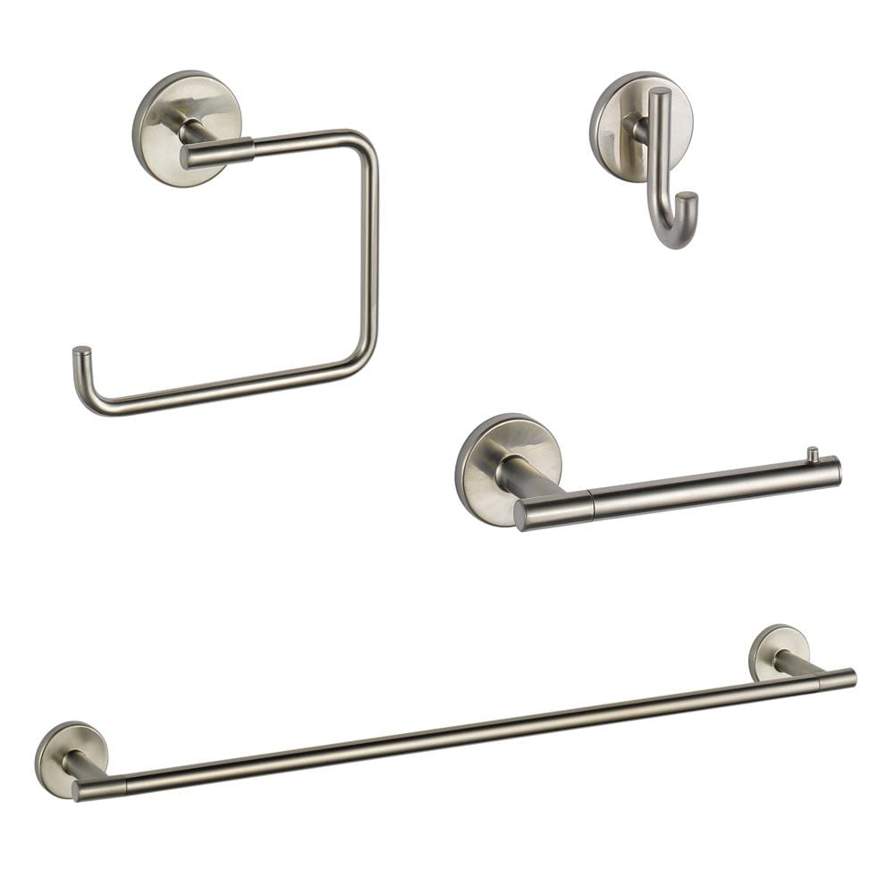 DELTA 4-Piece Trinsic Stainless Decorative Bathroom Hardware Set