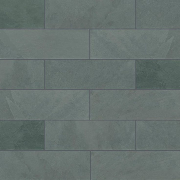MSI Montauk Blue 4 in. x 12 in. Gauged Slate Floor and Blue Subway Tile (5 sq. ft./Case)