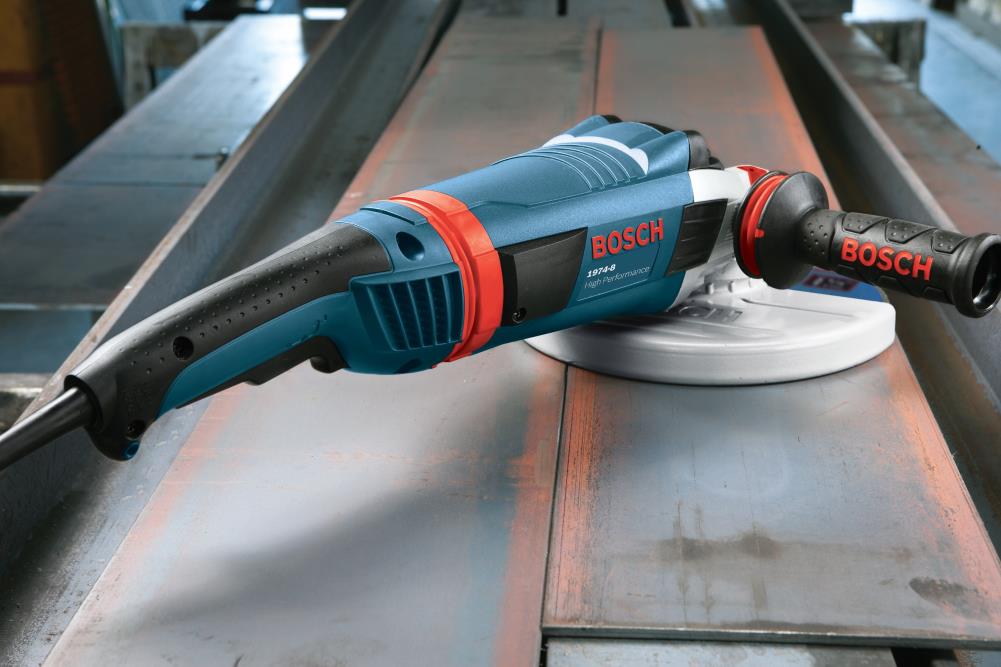 Bosch 7-in Trigger Switch Corded Angle Grinder, 8500 RPM, 15A
