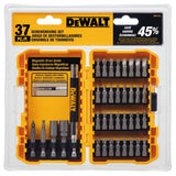 DEWALT 37-Piece Steel Hex Shank Screwdriver Bit Set with Magnetic Drive Guide