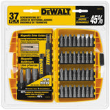 DEWALT 37-Piece Steel Hex Shank Screwdriver Bit Set with Magnetic Drive Guide