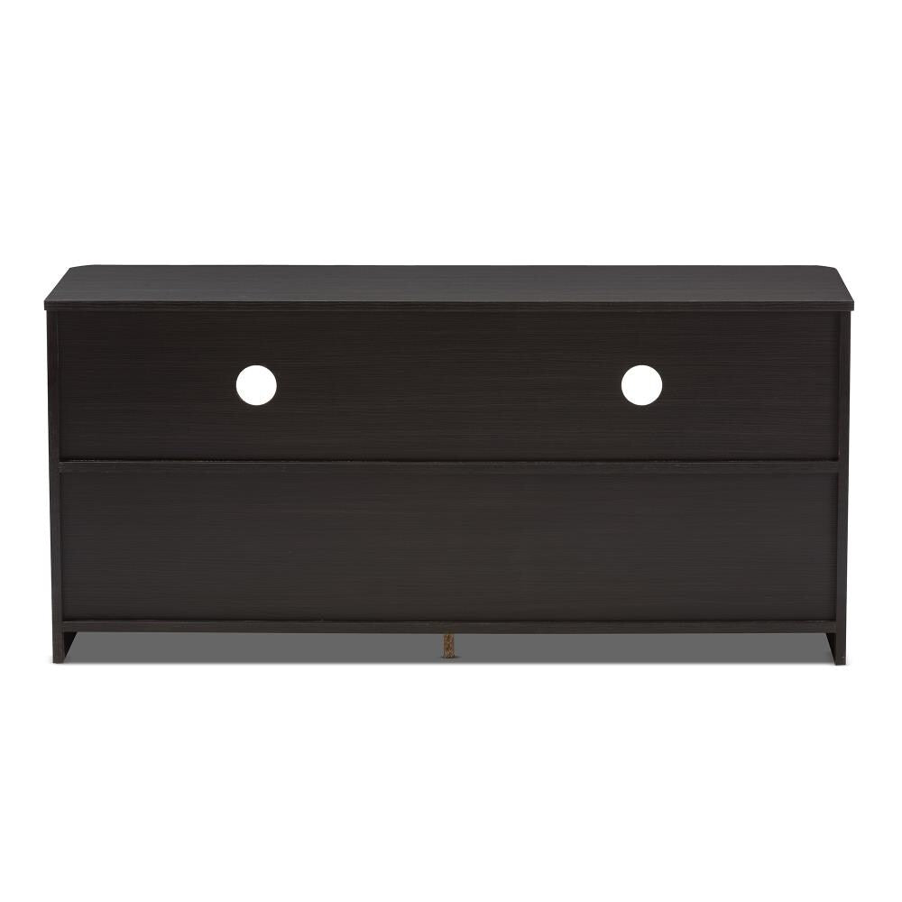 Baxton Studio Carlingford Modern/Contemporary Espresso Tv Cabinet (Accommodates TVs up to 60-in)