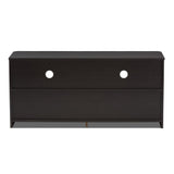 Baxton Studio Carlingford Modern/Contemporary Espresso Tv Cabinet (Accommodates TVs up to 60-in)