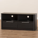 Baxton Studio Carlingford Modern/Contemporary Espresso Tv Cabinet (Accommodates TVs up to 60-in)