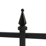 YARDLINK Black Steel Decorative Metal Decorative Fence Panel