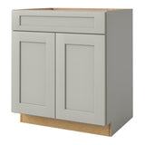 allen + roth Stonewall 30-in W x 34.5-in H x 24-in D Stone Sink Base Fully Assembled Cabinet (Flat Panel Shaker Style)