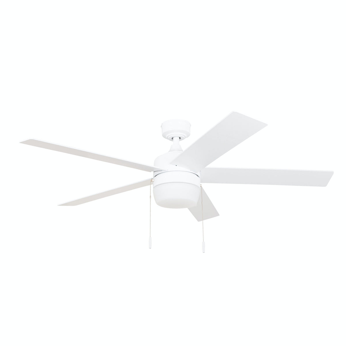 Harbor Breeze Newbern 52-in White Indoor Ceiling Fan with Light (5-Blade)