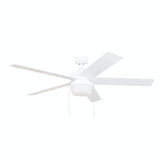Harbor Breeze Newbern 52-in White Indoor Ceiling Fan with Light (5-Blade)