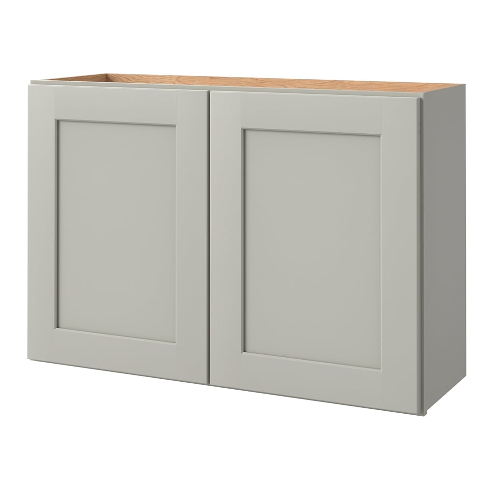 allen + roth Stonewall 36-in W x 24.5-in H x 12-in D Stone Wall Fully Assembled Cabinet (Flat Panel Shaker Door Style)
