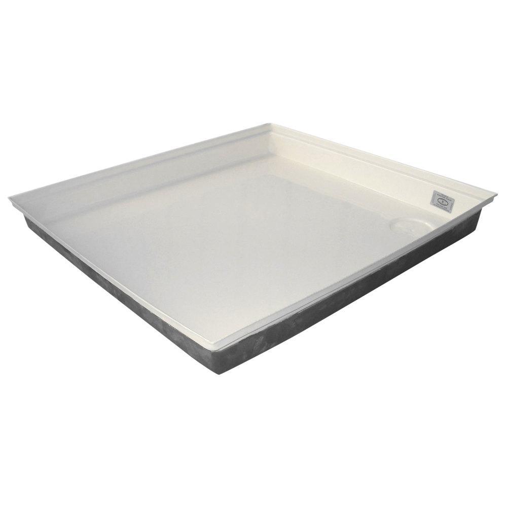 ICON 27 in. x 24 in. x 4 in. Polar White Shower Pan - Super Arbor