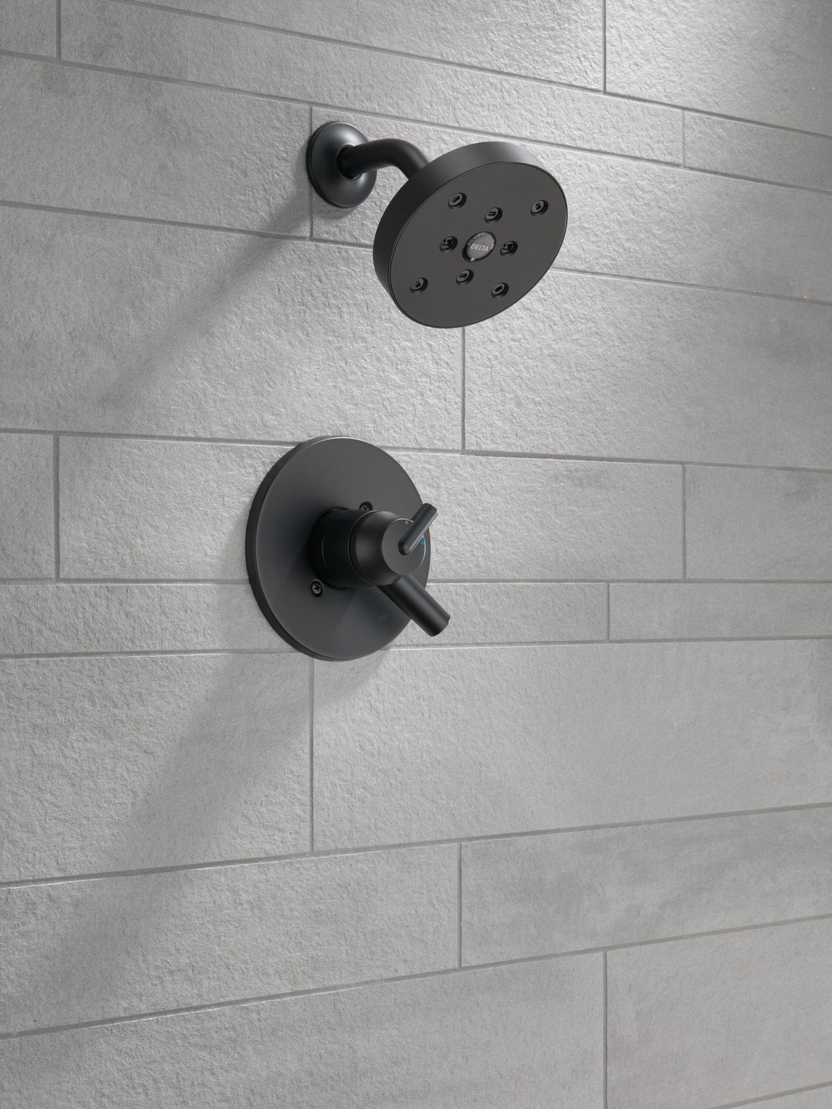 Delta Trinsic Matte Black 1-Handle Shower Faucet