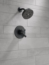 Delta Trinsic Matte Black 1-Handle Shower Faucet