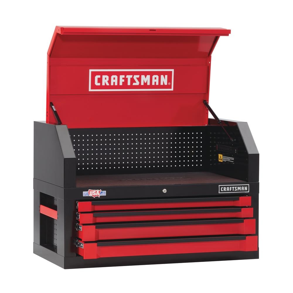 CRAFTSMAN 3000 Series 41-in W x 24.5-in H 4-Drawer Steel Tool Chest (Red)
