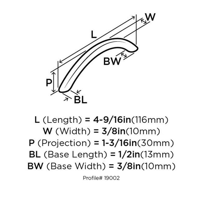 Amerock Allison (96mm) Center to Center Bar Handle Drawer Pull