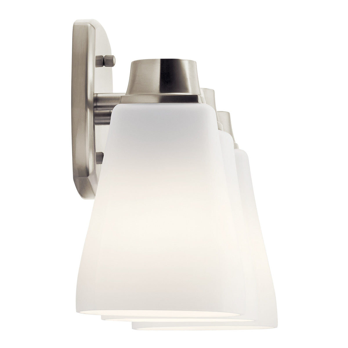 DELTA Sandover 21.63-in 3-Light Brushed Nickel Traditional Vanity Light