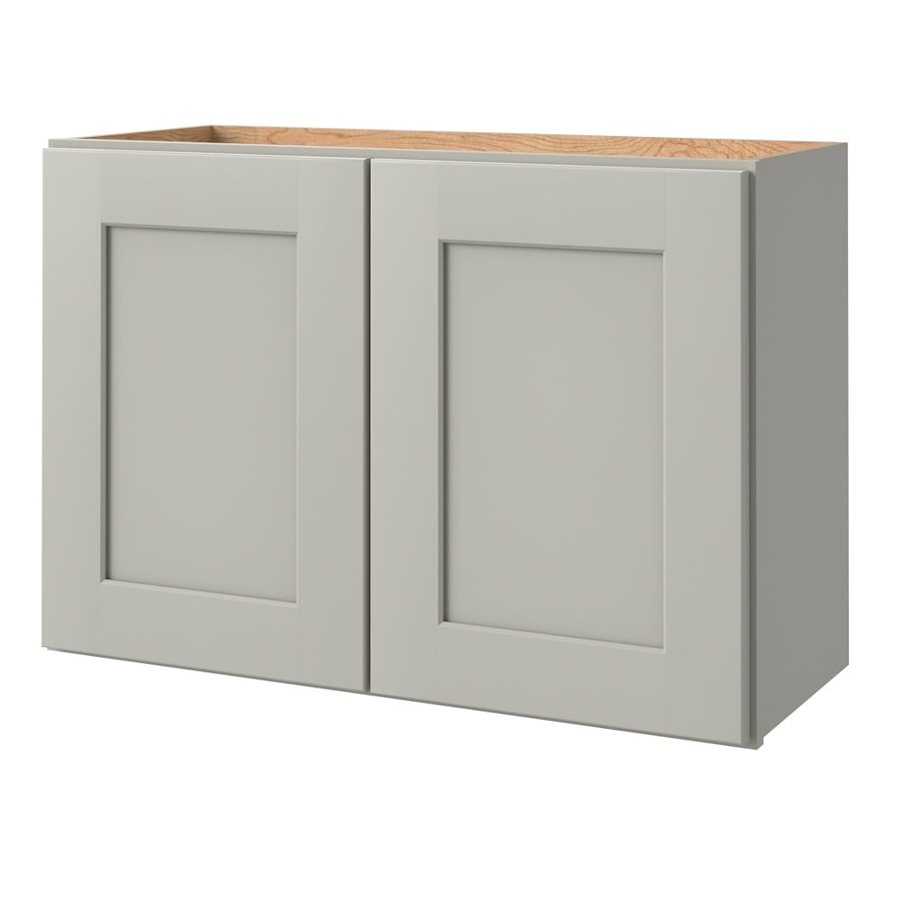 allen + roth Stonewall 30-in W x 20.625-in H x 12-in D Stone Wall Fully Assembled Cabinet (Flat Panel Shaker Door Style)